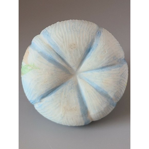 MT. WASHINGTON FIG Shaped SHAKER Blue with Enameled Yellow Flowers - Picture 7 of 7